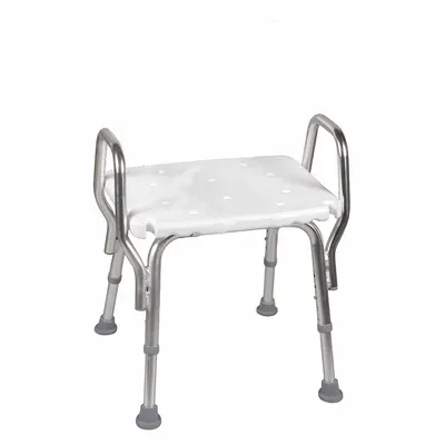 DMI Shower Stool: Plastic, 19 in Max. Seat Wd, 350 lb Wt Capacity (MPN 522-1735-1900) - Shower Stools