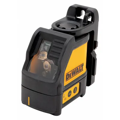 DEWALT Cross Line Laser: 2 Lines and 0 Dots, Red Beam, 0 Planes, ±1/8 in @ 30 ft Accuracy - Cross-Line Laser Levels