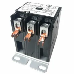 This contactor is a replacement part for portable salamander electric heaters. It switches power to the heating elements, enabling safe on/off control. Compatible with Dayton brand equipment.