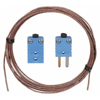 FLUKE Extension Lead: Extension Wire Kit, 500°F Max Temp °F, 260°C Max Temp °C, Male, Mini Connector (MPN 80PT-EXT)