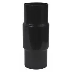 This rigid coupling is used to join 1 1/2 in trade size conduit or tubing in electrical systems. Made of steel with a PVC-coated black finish, it provides corrosion resistance for indoor and outdoor applications.