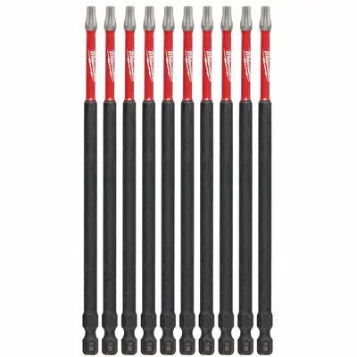 MILWAUKEE Power Bit: Power Bit, T25 Bit Size, Imperial, Torx Head, T25 Bit Industry Size - Impact Torx Bits