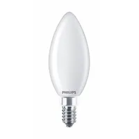 PHILIPS Compact LED Bulb: Candelabra Screw (E12), LED, (B) Bullet, B11, 5 W Watt, 2700K, Frosted (MPN 5B11/PER/CRI95WG/FR/G/E12/WGD 1CT T20)