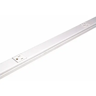LEGRAND Prewired Raceway: 2 Circuits, 6 Outlets, NEMA 5-15R, 6 ft Lg, 1 5/16 in W x 3/4 in H - Metallic Prewired Outlet Raceway Strips