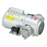 GAST Piston Air Compressor: 0.75 hp, 1 Phase, 115/208-230V AC, 100 psi Max Continuous Pressure (MPN 5HCD-43-M550NGX)