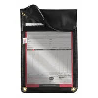 JJ KELLER Document Holder: Document Holder, Vinyl, Black, 10 1/2 in Overall Ht, 20 in Overall Lg (MPN 3728)