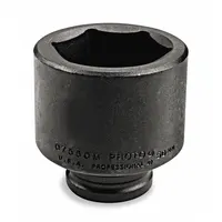 PROTO Impact Socket: 3/4 in Drive Size, Metric, 36 mm Socket Size, 6-Point, Std, Black Oxide (MPN J07536M)
