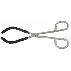 Beaker Tongs, 9 1/2 in Overall Length, Nickel-Plated Stainless Steel, Beaker Tip, ASTM