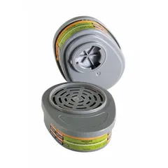 NIOSH-rated chlorine (CL) and mercury vapor (MV) cartridge with orange color code. Bayonet connection for MSA Advantage 200 LS Series reusable respirators. Supplied as a 2-pack. Suitable for use in environments where chlorine gas or mercury vapor may be present.