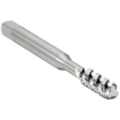 CLEVELAND Spiral Flute Tap: #6-32 UNC, H3 / 2B, 2 Flute, Bottoming Chamfer - General Purpose Spiral-Flute Taps