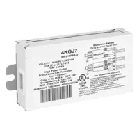 This programmed rapid start electronic ballast operates 1 or 2 CFQ13 T4 Spiral compact fluorescent lamps at 13 W each. It measures 5 inches in overall length. Suitable for use in commercial and industrial lighting fixtures that require programmed rapid start operation for energy-efficient lamp starting and regulation