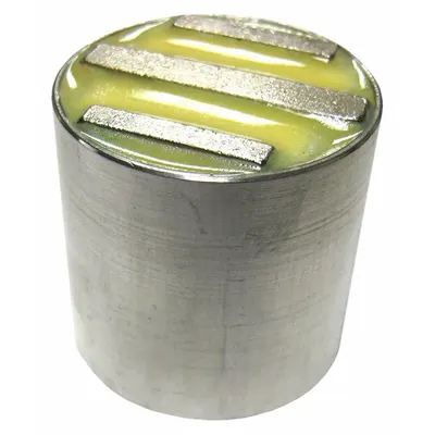 STORCH PRODUCTS Cylindrical Ceramic Magnet, 1 1/4 in OD, 3-Pole, 35.2 lbf Pull - Cylindrical Ceramic Magnets