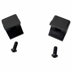 Steel screw-in pipe jaws designed for vises with a 1 1/2 in jaw width. Securely hold cylindrical workpieces during machining or assembly. Kit includes fasteners for installation. Compatible with models 814KL3 and 9629748.