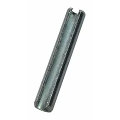 This steel roll pin is a replacement component for pallet jacks. It is used to secure parts during maintenance and repair of material handling equipment.