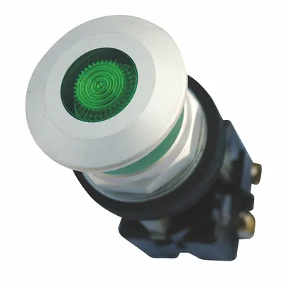 EATON Mushroom Head Push Button: Illuminated, Mushroom Head Profile, Metallic - Illuminated Mushroom-Head Push Buttons