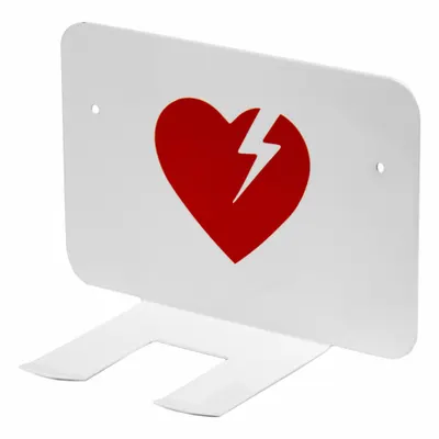 STRYKER PHYSIO-CONTROL Wall Bracket: Wall Bracket, Alarm Not Included, Steel, White - Non-Alarmed Wall Mounted Storage Cabinets for AEDs