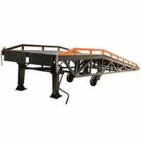 Yard Ramp: 99 in Usable Wd, Diamond Treadplate, 8 in Side Rail Ht, 42 in Min Service Ht, Apron End (MPN RYR-37-22)