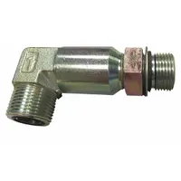 Hydraulic Hose Adapter: 1 1/4 in x 1 1/4 in Fitting Size, Male x Male, ORS x ORB, Rigid (MPN FF2227T2020S)