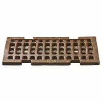 JAY R. SMITH MFG. CO Grate: A, Rectangular, Square Holes, 5 3/8 in Overall Wd, 11 3/8 in Overall Lg (MPN 2810CIG)