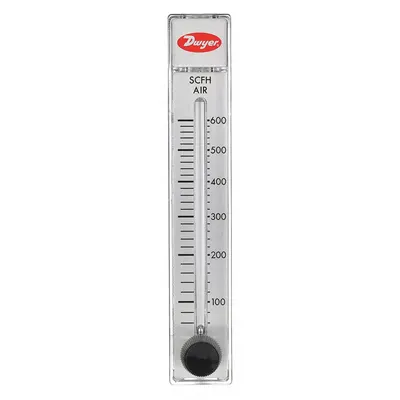 Dwyer Flowmeter: Variable Area Flowmeter, Variable Area, Panel Mount, Vertical - Panel-Mount Flowmeters for Air & Compressed Gas