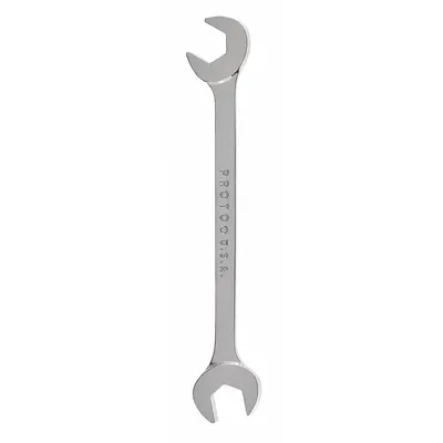PROTO Open End Wrench: Alloy Steel, Chrome, 10 mm Head Size, 4 7/8 in Overall Lg - Metric, Double End, Open End Wrenches