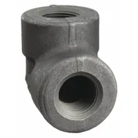 ANVIL Metal Pipe Elbow: 90° Elbow, Steel, 1 in x 1 in, Female NPT Threaded x Female NPT Threaded (MPN 0361201205)
