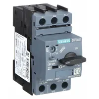 SIEMENS Manual Motor Starter: Non-Reversing, 3 Poles, 8 A, Thermal Protection, Selector Switch (MPN 3RV20111HA10)