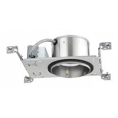 LED Recessed Down Light: Airtight New Construction, 6 in Dia, 600 lm, 3500K, 8.9 W, 120 to 277V AC (MPN IC22LED G4 06LM 35K 90CRI MVOLT ZT10). Key specifications — Voltage: 120 to 277V AC; Trim Color: Available Separately; Brand: JUNO LIGHTING; Ceiling Type: Flat Ceiling; Reflector or Baffle Color: No Reflector or Baffle; Trim Style: Available Separately; Dimmable: Yes; Color Temperature: 3500K.