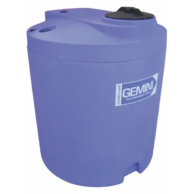PEABODY ENGINEERING Storage Tank: Double Wall, Vertical, 90 gal, Closed Top - Dual Containment Liquid Storage Tanks
