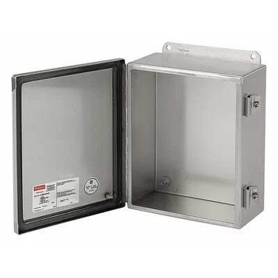 HOFFMAN Enclosure: 316L Stainless Steel, 16 in x 14 in x 6 in, NEMA 12/3R/4/4X - Stainless Steel Enclosures