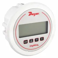DWYER Digital Differential Pressure Gauge: DM-1000, 0.125 in Tubing, Center Back, 5 in Dial, 4X, 4X (MPN DM-1209)