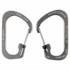 This load rated spring snap features a wire gate opening and stainless steel construction. With an overall length of 1 11/16 in, it is suitable for light-duty attachment tasks such as securing keys, tools, or small gear to a belt loop or bag.