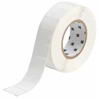 Pre-Cut Label Stock Roll: 1 in Label Ht, 1 1/2 in Label Wd, 1 in Roll Lg, White (MPN THT-235-7425-2)