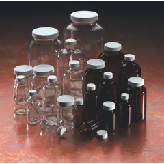 WHEATON Sampling Bottle: 60 mL, Amber, 20-400 mm, Polypropylene, 24, Polyethylene/PTFE, Type III (MPN W216843). Key specifications — attr1370730: Amber; attr1370762: None; attr1370763: Soda Lime Glass; attr1370766: WHEATON; attr1370767: 20-400 mm; attr1370776: No; attr1370779: Type III; attr1389381: Attached.