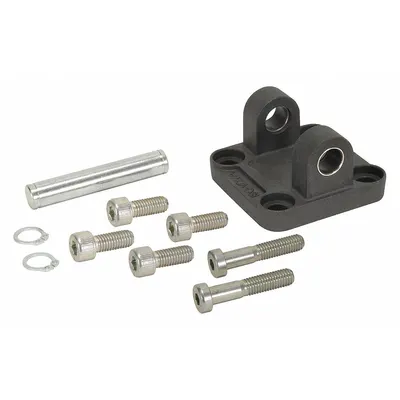 SPEEDAIRE Cylinder Mounting Hardware: Clevis, Fits 50 mm Bore Dia, 65 mm Overall Lg - Clevis Mounting Hardware