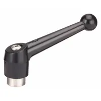 KIPP Adjustable Handle: Zinc w/ SS Thread, 1/4"-20, 39 mm Lg (MPN K0117.1A21X20)