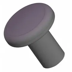 This pull knob features a 1.63 in diameter, plastic construction with a steel threaded insert, and a polished finish. The 5/16"-18 thread allows for secure mounting on machinery, jigs, fixtures, and industrial panels. A nylon seal is included to prevent loosening. Suitable for manual adjustment, clamping, or positioning applications.