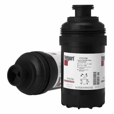 FLEETGUARD Fuel Filter: Spin-On, 8 3/8 in Overall Lg, 101 1/2 mm Outside Dia - Spin-On Fuel Filters