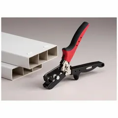This notcher is designed for cutting louvered notches in vinyl fence materials. It features a plastic construction with a spring assist handle to reduce effort. The notch depth is 1 inch, suitable for fence installation and repair tasks.