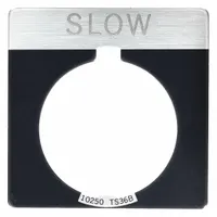 Legend Plate: 30 mm Panel Mounting Size, Square, 1 3/4 in Overall Ht x 1 3/4 in Overall Wd (MPN 10250TS32)