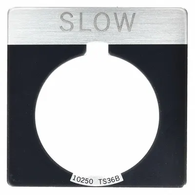 EATON Legend Plate: 30 mm Panel Mounting Size, Square - Push-Button Rings & Plates