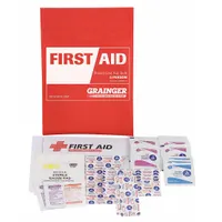 FIRST AID ONLY First Aid Kit and Housing: Industrial, 5 People Served, 38 Components, Fabric (MPN 54530)