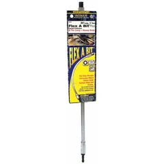 Flexible Bit Extension, 1/4 in Hex, Magnetic, Power Tool Use
