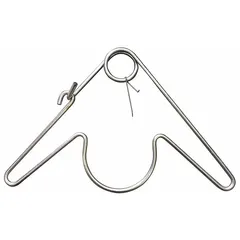 This hanger is an oven replacement part designed to support internal components in commercial or industrial ovens. It is commonly used in food service, baking, and heat-treatment applications where reliable part retention is needed.