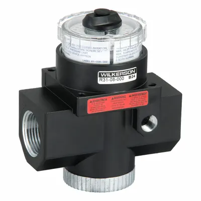 WILKERSON Dial Compressed Air Regulator: Zinc, 1 in NPT, 650 scfm, 300 psig Max Op Pressure - Wilkerson FRL Air Regulators