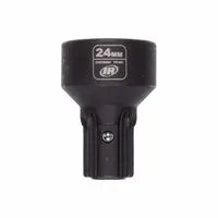 INGERSOLL RAND Impact Socket: Metric, 24 mm Socket Size, 6-Point, Std, 1 9/16 in Overall Lg (MPN DXS2SM24)