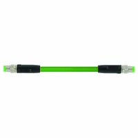 MURRELEKTRONIK Cordset: Cat5, M8 Male Straight x M8 Male Straight, 1.5 m Lg, PUR, Green, A Coding, A (MPN 7000-89701-7910150)