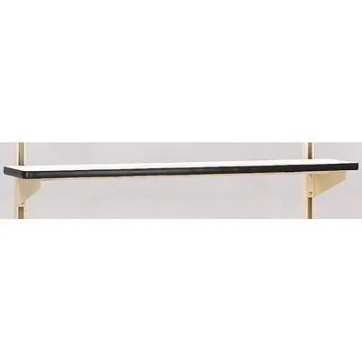PRO-LINE Shelf Riser: 72 in Overall Wd, 12 in Overall Dp, Beige, Steel - Risers for Workbenches