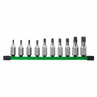 MILWAUKEE Socket Bit Set: 1 - 25 Pieces, 3/8 in Drive Size, 10 Pieces, T20 to T60 Tip Size Range (MPN 48-22-9531)