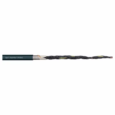 CHAINFLEX Control Cable: 17 AWG, 4 Conductors, Order by the Foot, TPR Jacket - Continuous Flexing Control Cables